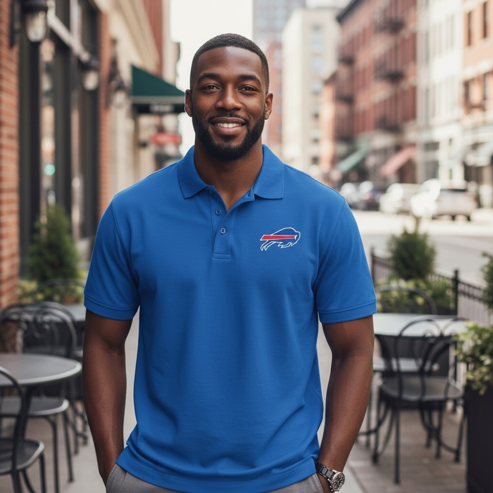Men’s 2X Buffalo Bills Casual Polo